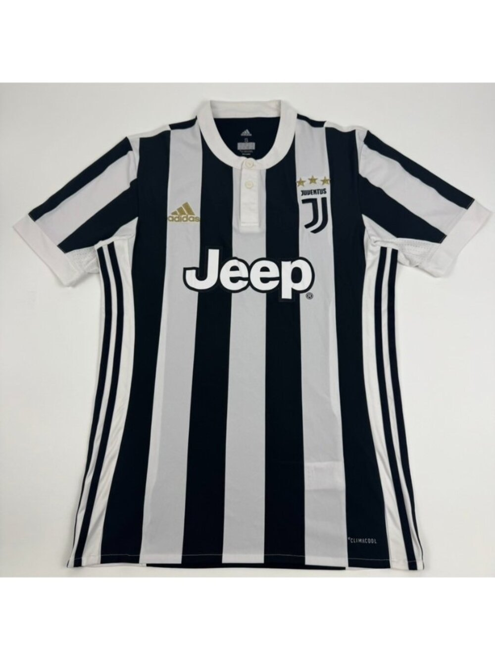 Juventus 2017/2018 Jersey Adidas Mens Small Series A Home Football Soccer Shirt